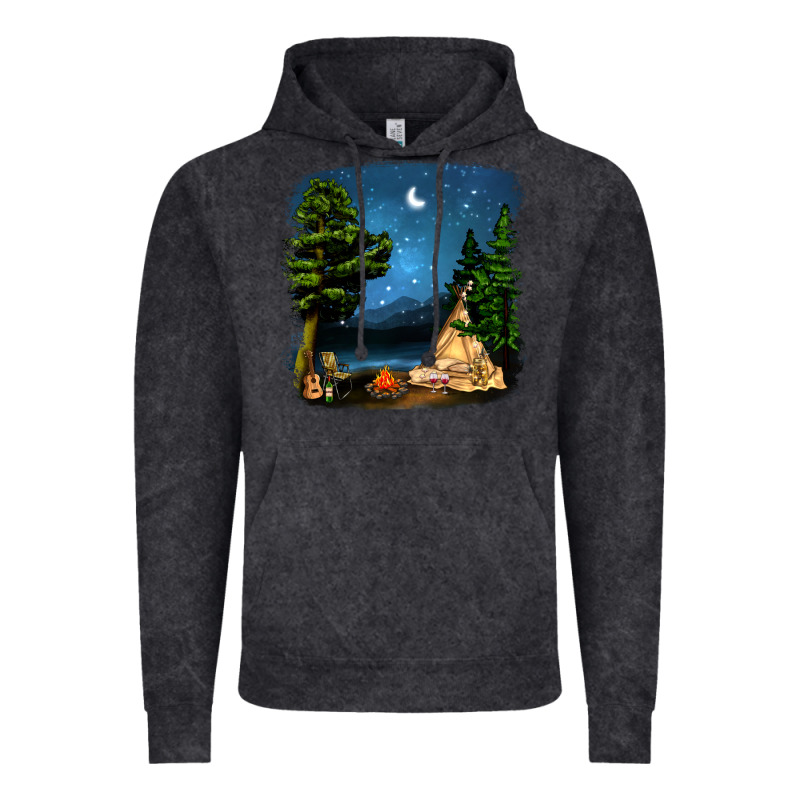 Night Glamping Camp With Wine Vintage Hoodie by BundleAndBundleShop | Teevron