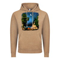 Vintage Coffee Night Glamping Camp With Wine Vintage Hoodie - BundleAndBundleShop