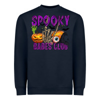 Navy Spooky babes club Heavyweight Sweatshirt - texasbilliewilder