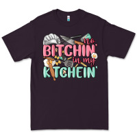 Plum no bitchin in my kitchin Premium Tee - MaliasSmallBusiness