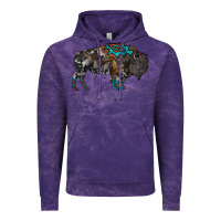 Cloud Purple cowhide bison Vintage Hoodie - RanaPortraitStore