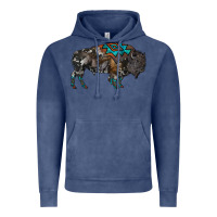 Vintage Denim cowhide bison Vintage Hoodie - RanaPortraitStore