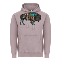 Vintage Zinc cowhide bison Vintage Hoodie - RanaPortraitStore