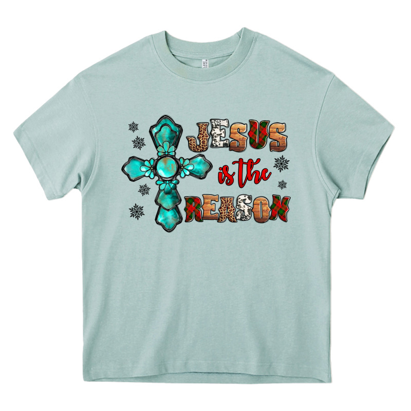 Jesus Is The Reason For This Season Christmas Heavy Core Tee by Jasminsmagicworld | Teevron