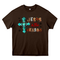 Chocolate Brown jesus is the reason for this season christmas Heavy Core Tee - Jasminsmagicworld