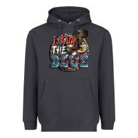 Smoke I back the blue Heavyweight Hoodie - FaDigitalArtStudio