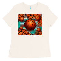 Bone basketball leopard serape tumbler Ladies Tee - Jasminsmagicworld