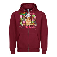 Burgundy One hip lunch lady Easter Day Zipper Hoodie - HowdyJamesFarm