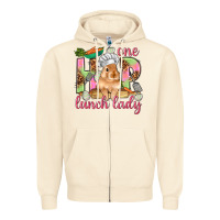 Sandshell One hip lunch lady Easter Day Zipper Hoodie - HowdyJamesFarm