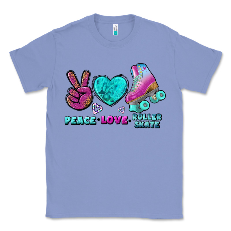 Peace Love Roller Skate Classic Tee by BundleAndBundleShop | Teevron
