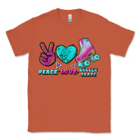 Copper peace love roller skate Classic Tee - BundleAndBundleShop