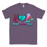 Lavender peace love roller skate Classic Tee - BundleAndBundleShop