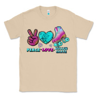 Mushroom peace love roller skate Classic Tee - BundleAndBundleShop