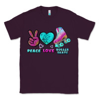 Plum peace love roller skate Classic Tee - BundleAndBundleShop