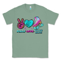 Sage peace love roller skate Classic Tee - BundleAndBundleShop