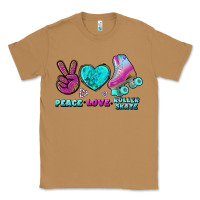 Toasted Coconut peace love roller skate Classic Tee - BundleAndBundleShop