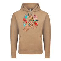 Vintage Coffee Western Nail Art With Nail Material Bbs Vintage Hoodie - BundleAndBundleShop