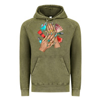 Vintage Olive Western Nail Art With Nail Material Bbs Vintage Hoodie - BundleAndBundleShop