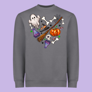 Love Hallowen Heavyweight Sweatshirt Designed By Nancycooperartshop