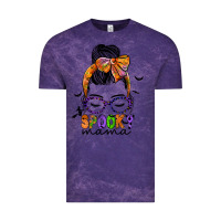 Cloud Purple spooky mama Vintage Tee - JahusDesignShop