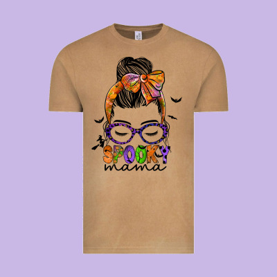 Spooky Mama Vintage Tee Designed By Jahusdesignshop