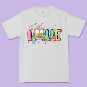 Love School Bus Premium Tee Designed By Maliassmallbusiness