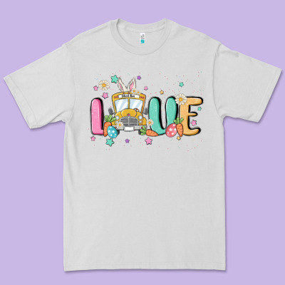 Love School Bus Premium Tee Designed By Maliassmallbusiness