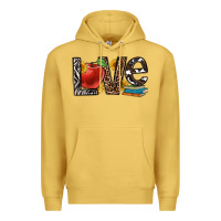 Antique Gold love teacher Premium Hoodie - OliviaCreatesArt