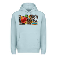 Blue Mist love teacher Premium Hoodie - OliviaCreatesArt