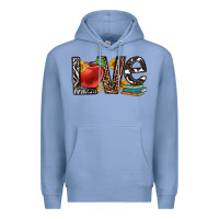 Colony Blue love teacher Premium Hoodie - OliviaCreatesArt