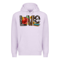 Lilac love teacher Premium Hoodie - OliviaCreatesArt