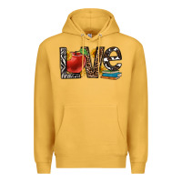 Mustard love teacher Premium Hoodie - OliviaCreatesArt