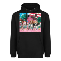Black American farm animals tumbler 4th of july Heavyweight Hoodie - FaDigitalArtStudio