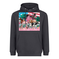 Smoke American farm animals tumbler 4th of july Heavyweight Hoodie - FaDigitalArtStudio