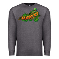 Charcoal Heather Kentucky map St. Patrick's Day Premium Sweatshirt - FaDigitalArtStudio