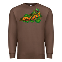 Chestnut Kentucky map St. Patrick's Day Premium Sweatshirt - FaDigitalArtStudio