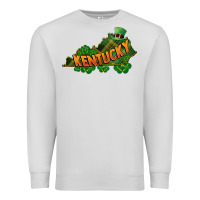 Dove Grey Kentucky map St. Patrick's Day Premium Sweatshirt - FaDigitalArtStudio
