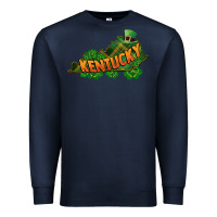 Navy Kentucky map St. Patrick's Day Premium Sweatshirt - FaDigitalArtStudio