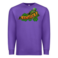 Purple Kentucky map St. Patrick's Day Premium Sweatshirt - FaDigitalArtStudio