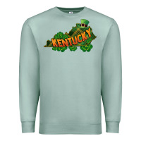 Seafoam Kentucky map St. Patrick's Day Premium Sweatshirt - FaDigitalArtStudio