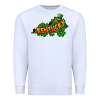 White Kentucky map St. Patrick's Day Premium Sweatshirt - FaDigitalArtStudio