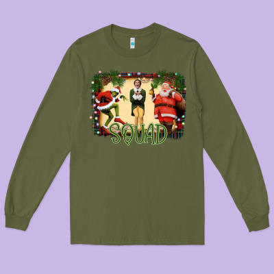 Christmas Friends Squad Long Sleeve Tee Designed By Bettercallsaul