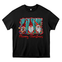 Black merry christmas gnomes Heavy Core Tee - BarkalooDesign
