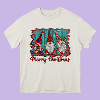 Merry Christmas Gnomes Heavy Core Tee Designed By Barkaloodesign