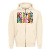 Sandshell Easter nurse Easter Day Zipper Hoodie - HowdyJamesFarm
