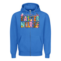 True Royal Easter nurse Easter Day Zipper Hoodie - HowdyJamesFarm