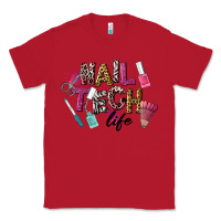 Red Nail Tech Life Classic Tee - LillyAllenDesigns