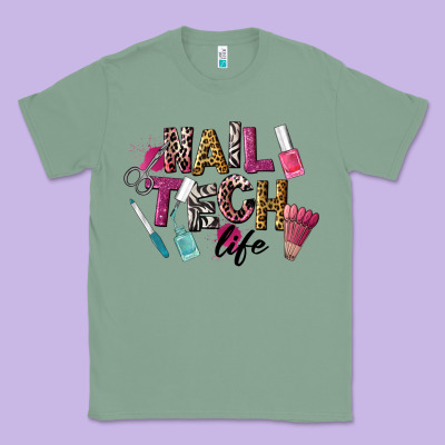 Nail Tech Life Classic Tee Designed By Lillyallendesigns