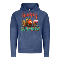 Vintage Denim Happy Glamper Camp Vintage Hoodie - BundleAndBundleShop