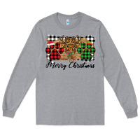 Heather Grey merry christmas paws Long Sleeve Tee - Bettercallsaul